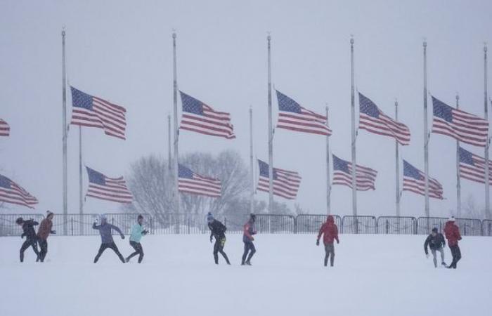 Washington sous la neige, -18°C… Photos de la tempête hivernale aux Etats-Unis