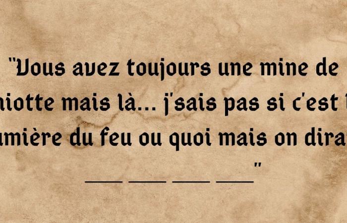 tu es le fils spirituel de Léodagan si tu parviens à compléter ces 15 lignes