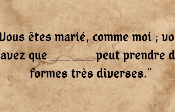 tu es le fils spirituel de Léodagan si tu parviens à compléter ces 15 lignes