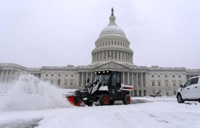 Washington sous la neige, -18°C… Photos de la tempête hivernale aux Etats-Unis