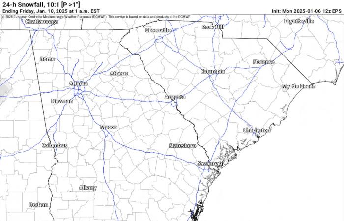 La dépression du golfe apportera des précipitations hivernales potentielles dans la région métropolitaine d’Atlanta – 95,5 WSB