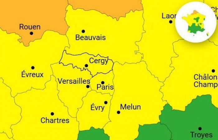 deux départements d’Île-de-France en alerte jaune ce mercredi