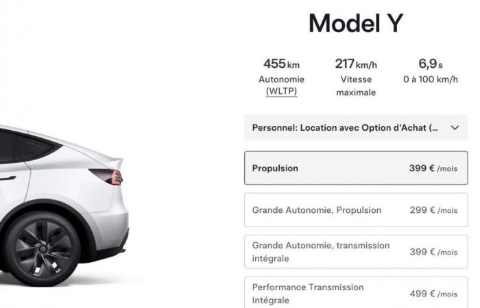 Tesla brade sa Model Y Long Autonomy Propulsion !