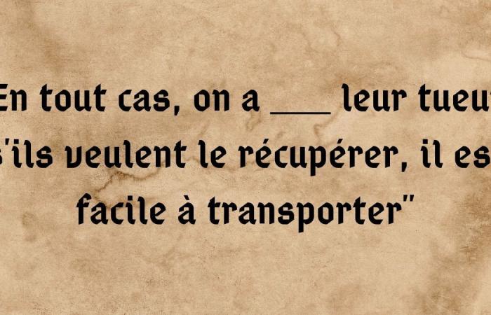 tu es le fils spirituel de Léodagan si tu parviens à compléter ces 15 lignes