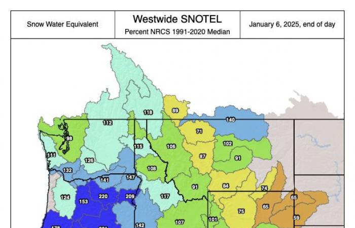 Le comté de Summit possède actuellement l’une des médianes de manteau neigeux les plus élevées de l’État — The Summit Daily #snowpack – Coyote Gulch