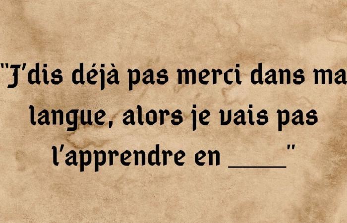 tu es le fils spirituel de Léodagan si tu parviens à compléter ces 15 lignes