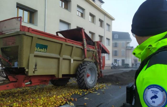 Coordination rurale 05 mobilisée devant la DDT à Gap