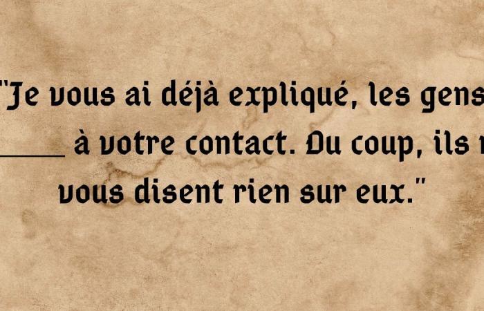 tu es le fils spirituel de Léodagan si tu parviens à compléter ces 15 lignes