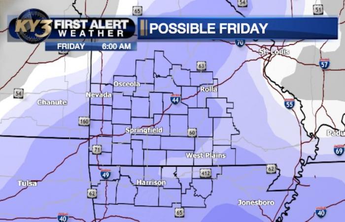 Deuxième tempête hivernale possible vendredi