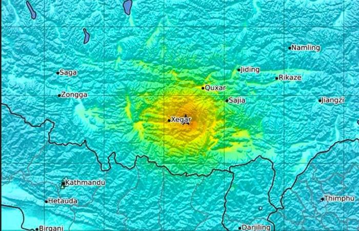 Un tremblement de terre frappe le Tibet : 53 morts et de nombreux bâtiments détruits