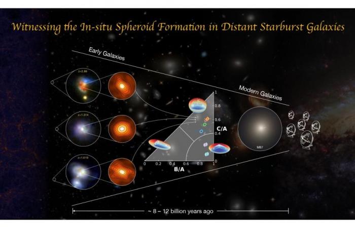 Les astronomes observent la formation de ces sphéroïdes ????