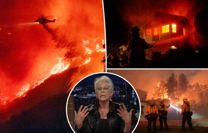 Jamie Lee Curtis retient ses larmes suite aux incendies de forêt en Californie dans “Tonight Show”