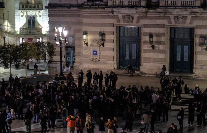 images d’affrontements entre militants antifa et extrême droite dans le centre de Montpellier