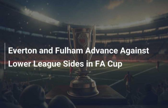 Everton et Fulham avancent contre les équipes de la ligue inférieure en FA Cup