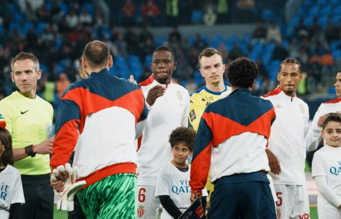 Le groupe de l’AS Monaco à Nantes pour la 17ème journée de Ligue 1