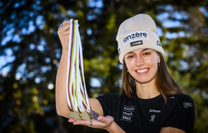 Malorie Blanc sur le podium pour ses débuts en descente – c’est la sensation du ski