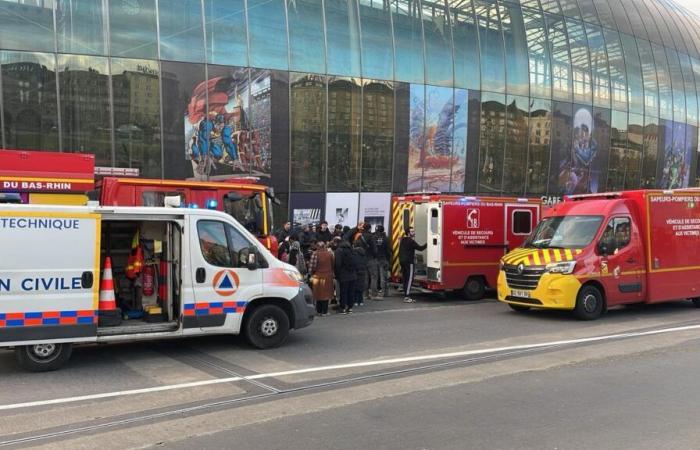 une collision entre deux tramways à la gare, une trentaine de blessés