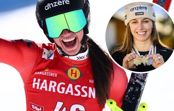 Malorie Blanc sur le podium pour ses débuts en descente – c’est la sensation du ski