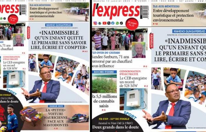 Les gros titres de l’express de ce dimanche 12 janvier 2025