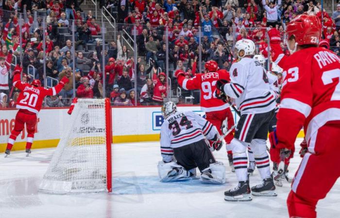 Une sixième victoire consécutive pour les Red Wings