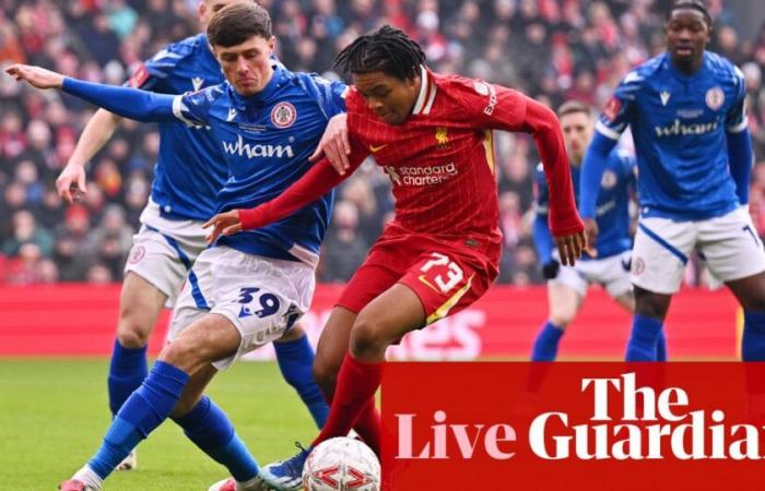 Liverpool contre Accrington Stanley : troisième tour de la FA Cup – en direct