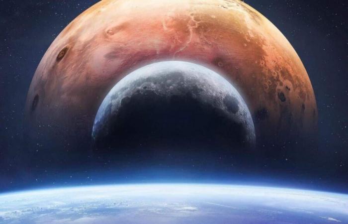 quand observer la première pleine lune de 2025 éclipsant la planète rouge