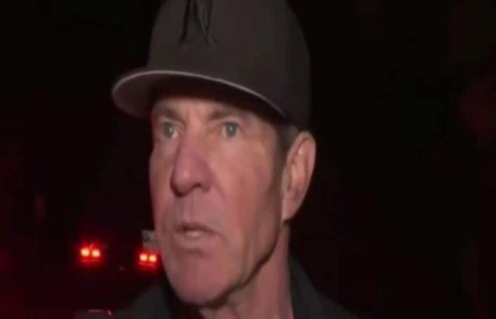 L’acteur Dennis Quaid interviewé alors qu’il évacuait sa maison au milieu d’incendies de forêt — Les fans critiquent le journaliste : “Non professionnel, parasitaire”