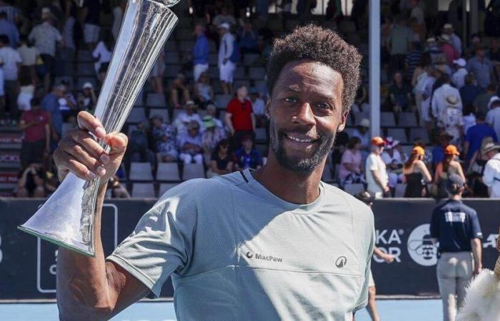 Le Français Gaël Monfils est devenu le plus vieux vainqueur du tournoi du circuit principal depuis 1977 à 38 ans et 4 mois