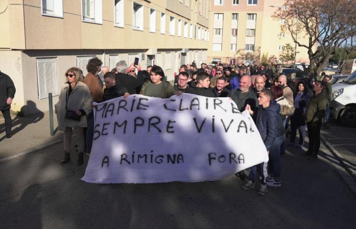 rassemblement en hommage à Marie-Claire Thérèse Galletti