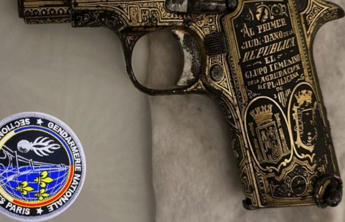 Le pistolet en or appartenait à un ancien président espagnol : l’incroyable saisie permet de retrouver une arme de collection unique