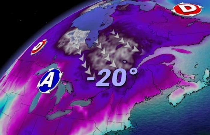 les premiers -20° de la saison arrivent même à Montréal