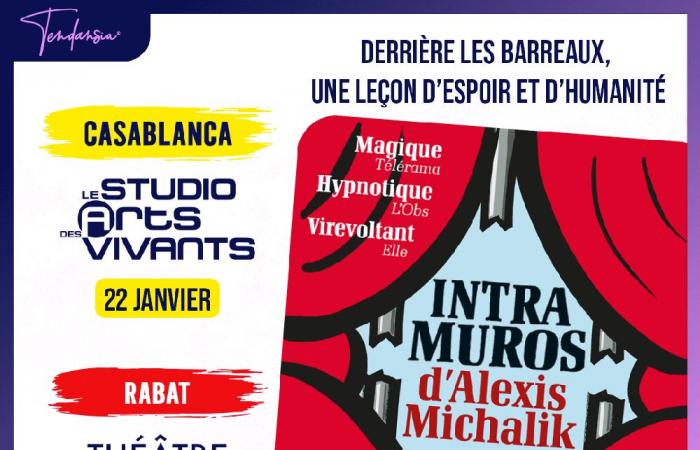 La pièce d’Alexis Michalik au Maroc les 22 et 23 janvier