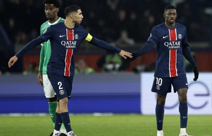 Le PSG s’impose grâce à un doublé d’Ousmane Dembélé face à l’ASSE