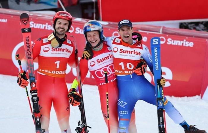 Marco Odermatt termine le slalom géant à quatre tours d’Adelboden