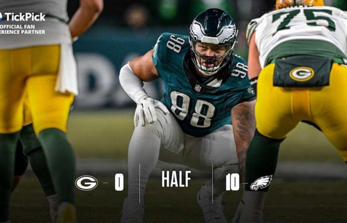 Mises à jour en direct des Packers contre Eagles