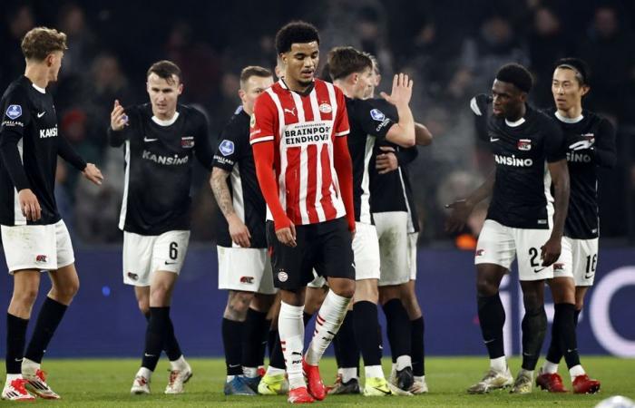 Le leader du PSV échappe à la défaite à domicile contre l’AZ grâce à un penalty discutable