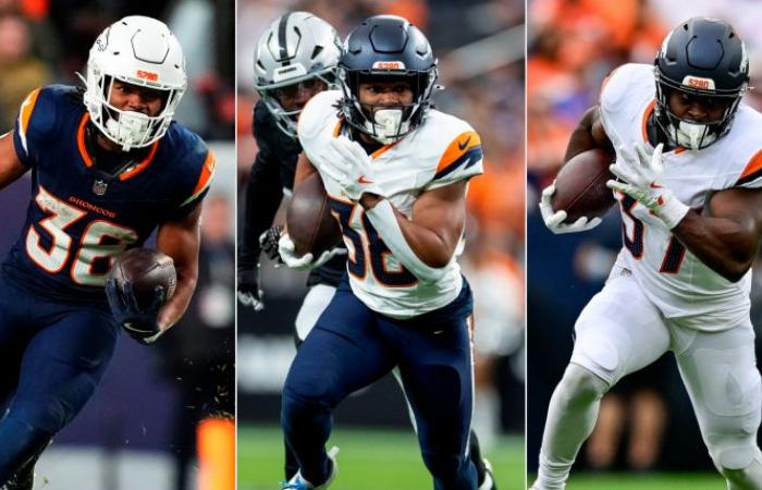 Où Tyler Badie et Audric Estime se classent dans le champ arrière de Denver dans un match wild-card contre Bills