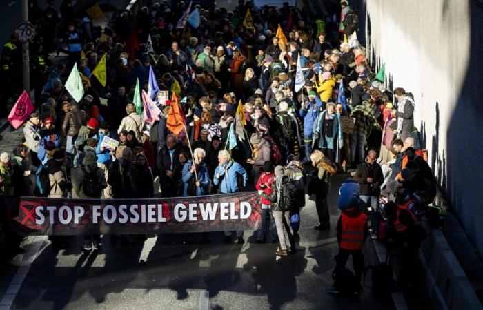 Des centaines de manifestants pour le climat arrêtés à La Haye