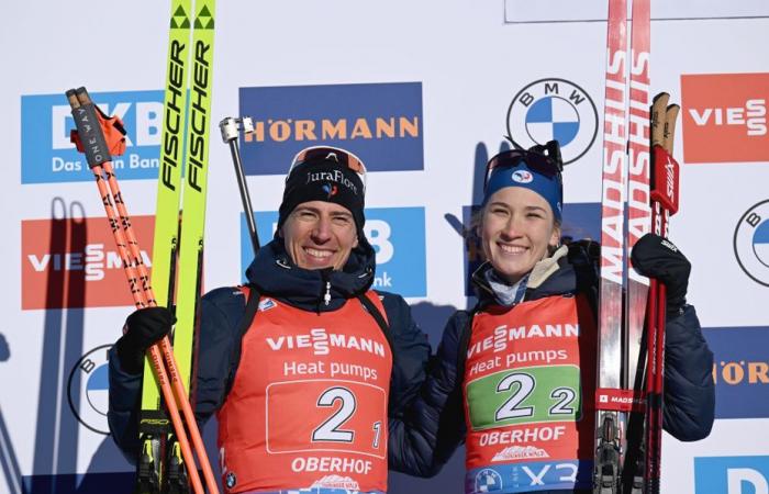 Lou Jeanmonnot et la France deuxièmes du relais mixte, Quentin Fillon Maillet brille aussi à Oberhof