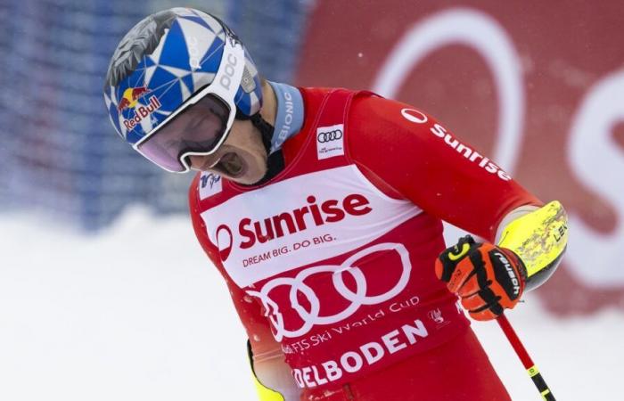 Slalom géant à Adelboden avec Marco Odermatt sur téléscripteur et TV