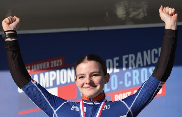 Un sacre de plus pour Lucie Elizalde, désormais championne de France U17 de cyclo-cross !