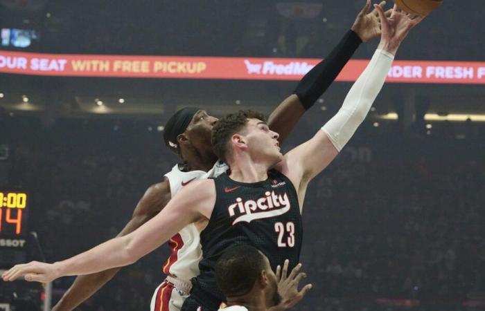 Bam Adebayo réalise un double-double lors de la victoire de Heat contre les Trail Blazers (11/01/25)