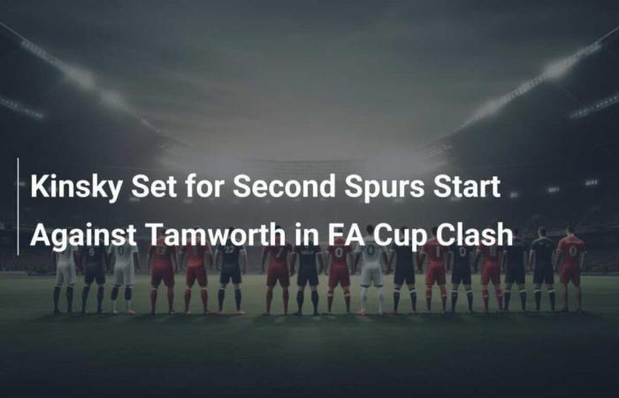 Kinsky prêt pour le deuxième départ des Spurs contre Tamworth lors du choc de la FA Cup