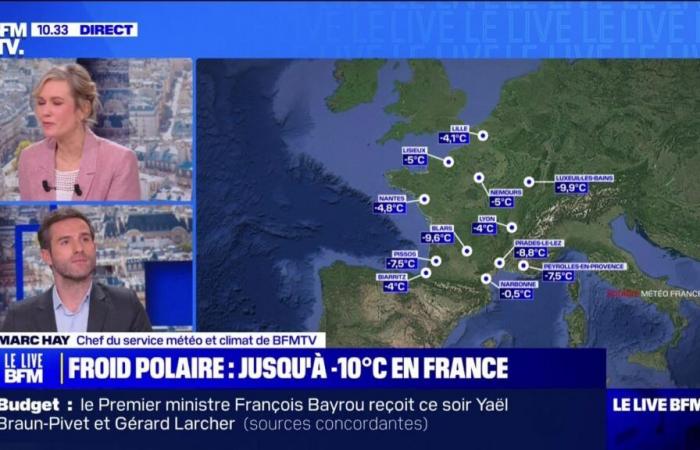 jusqu’à -10°C eb France – 13/01 – BFMTV