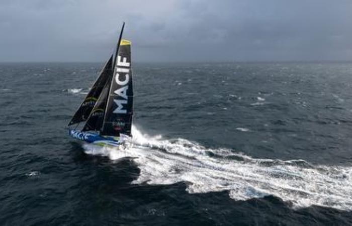 Charlie Dalin espérait s’imposer aux Sables-d’Olonne mardi matin avec un record en plus