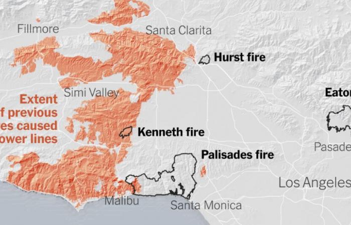 Quelles sont les causes des incendies en Californie ? Les lignes électriques peuvent y contribuer.