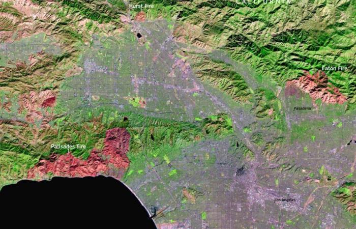 cette image satellite montre l’ampleur des incendies qui ravagent la Californie