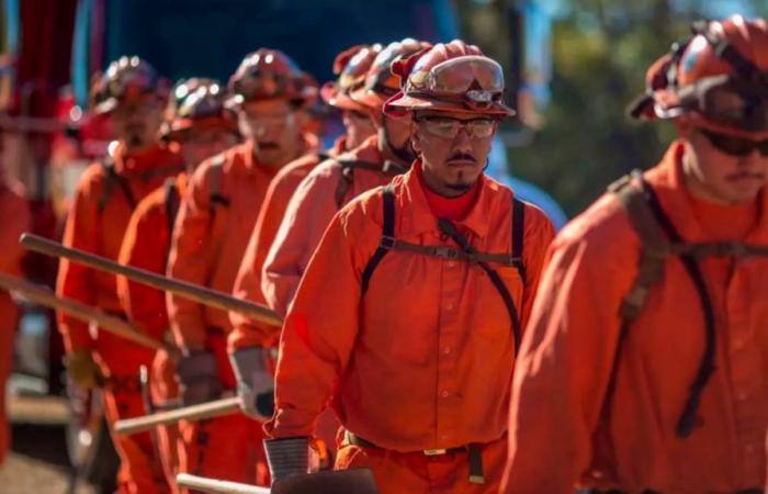 Incendie à Los Angeles : des détenus combattent les flammes