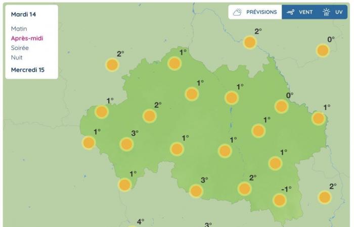 Allier (météo) – Quel temps fera-t-il le mardi 14 janvier 2025 ?