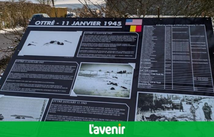 A l’occasion du 80ème anniversaire de la Bataille des Ardennes, une nouvelle plaque commémorative a été créée à Ottré (Vielsalm) (vidéo)